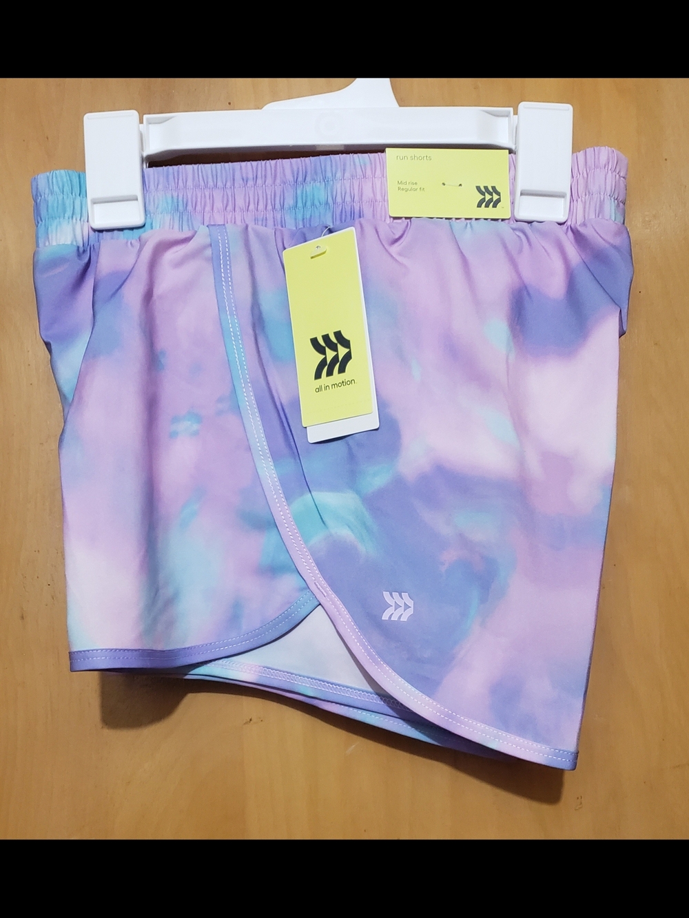 all in motion Pastel Tie-Dye Athletic Shorts - Purple, Pink, Blue